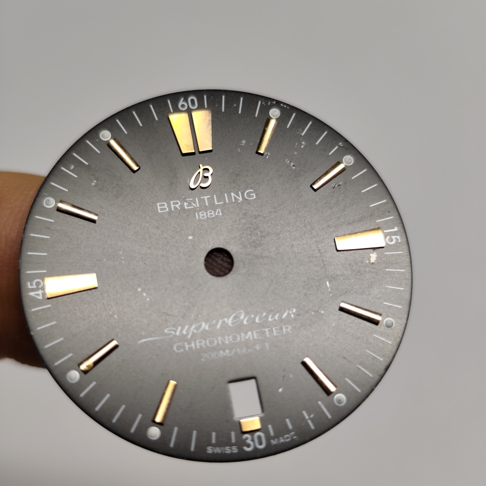 32 mm Breitling Watch Dail Swiss Made, PARTs Part REPAIRS #Y2