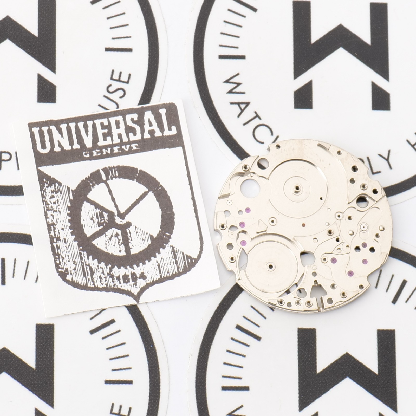 Universal Geneve Cal 1-66 Polerouter Parts Movement Balance Fork Wheel Watch 66