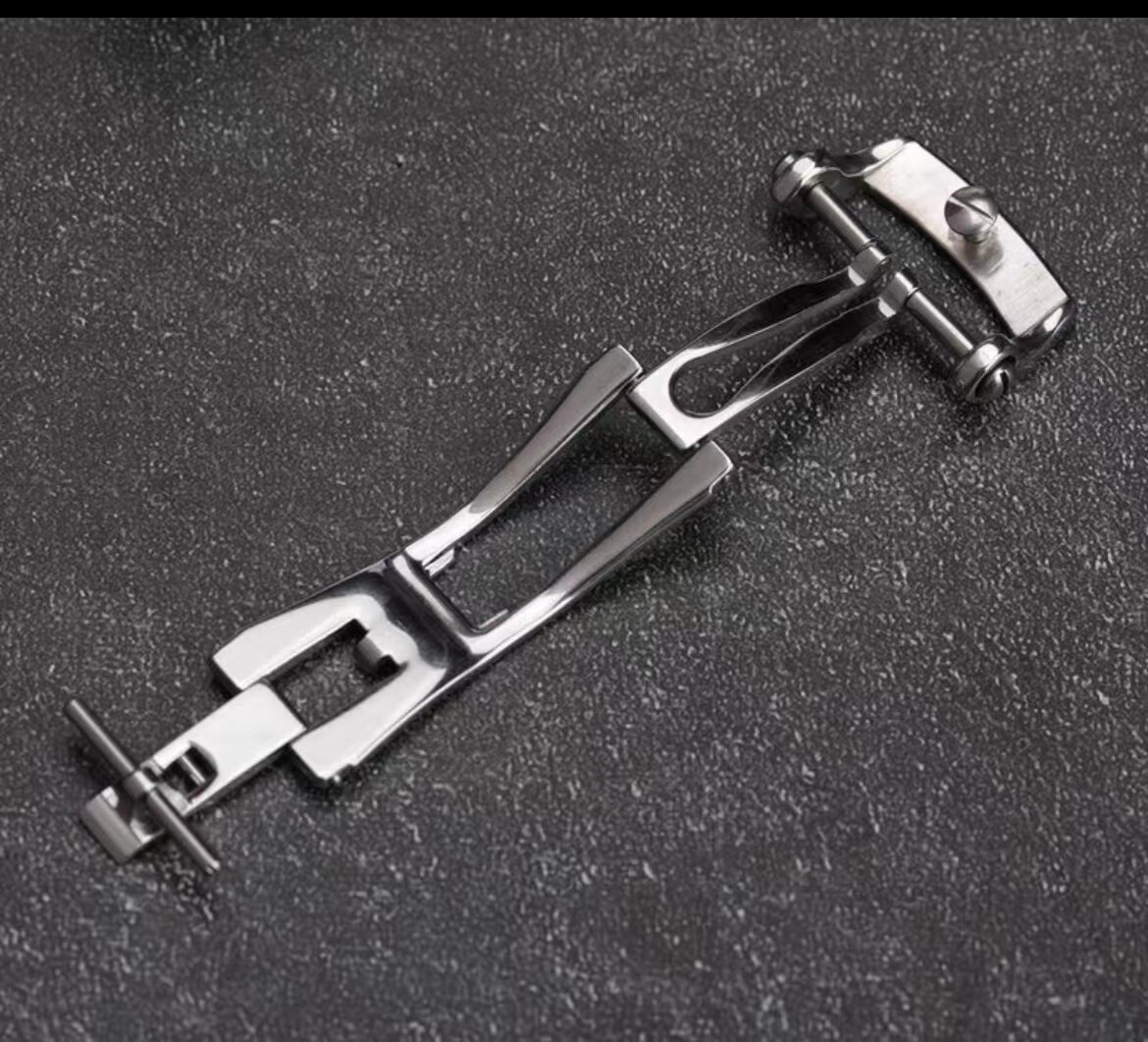 Stainless Steel Watch Buckle with Bow Buckle Folding Buckle20 Mm Fifty Fanthoms-