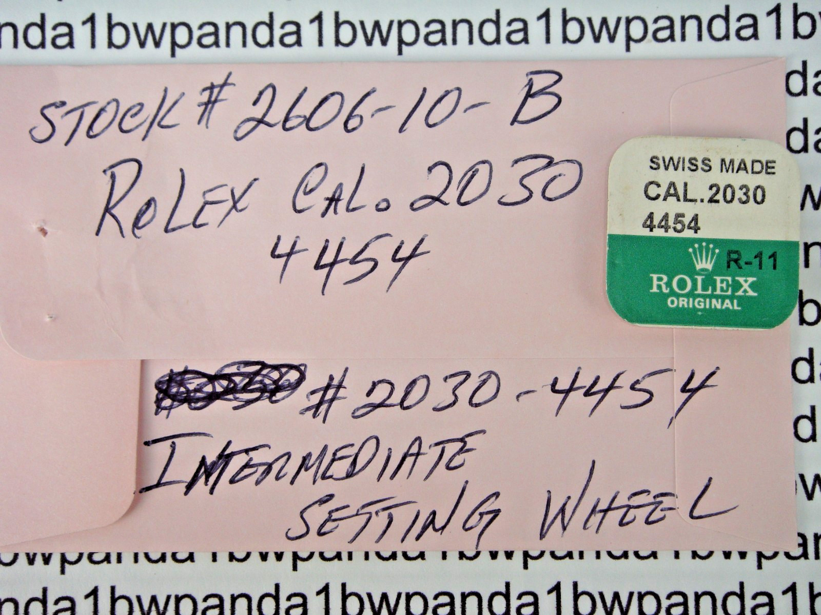 OEM Rolex Calibers 2030 & 2035 INTERMEDIATE SETTING WHEEL 2030-4454==NOS Sealed