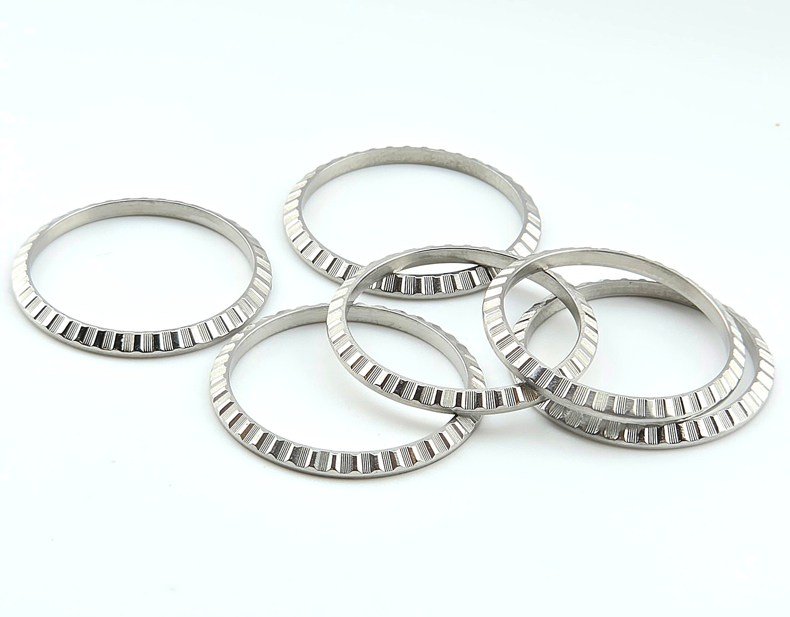 ROLEX 69240 79240 ENGINE TURNED STEEL BEZEL