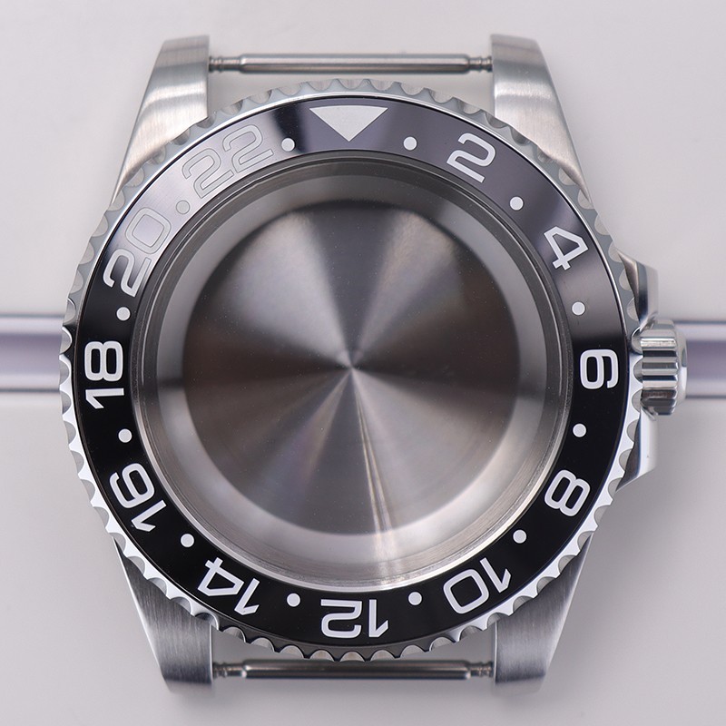 FEIYASHI 40mm Brushed Silver NH35 Watch Case Sapphire For Seiko NH35 28.5mm Dial