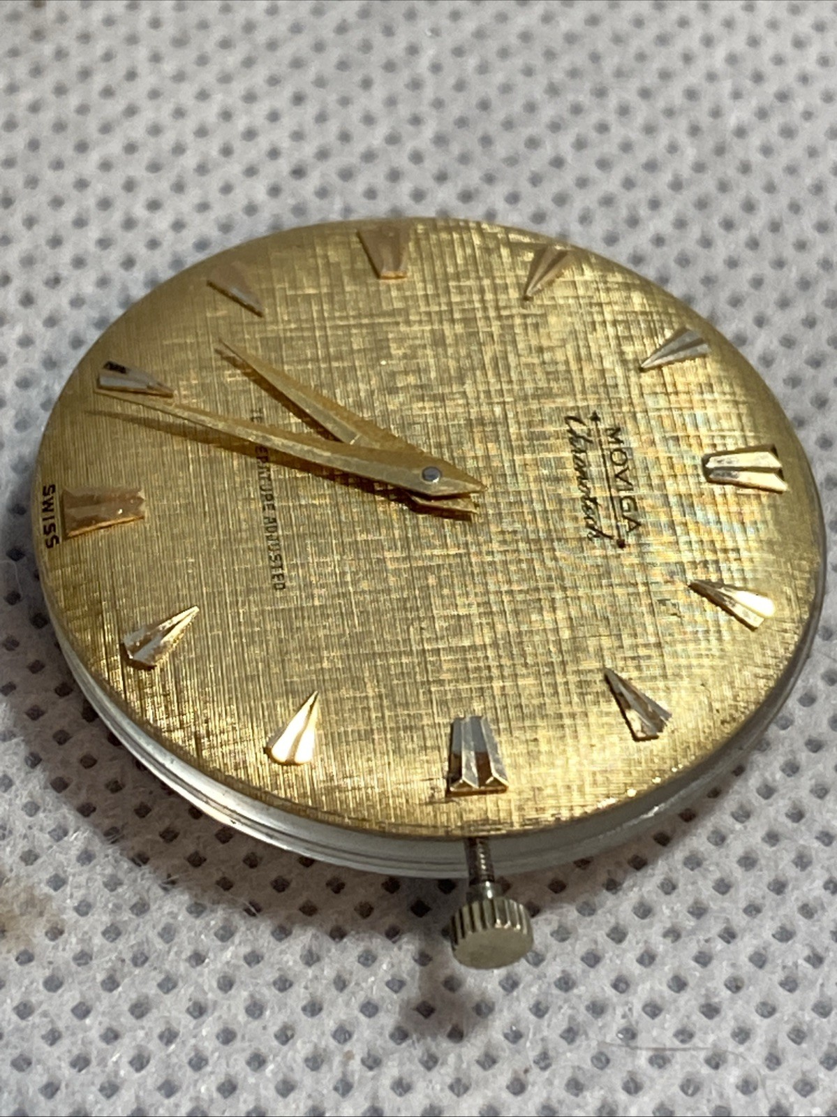 Moviga Marvin Hime Temperature Adjusted 17 Jewels Swiss Watch Movement