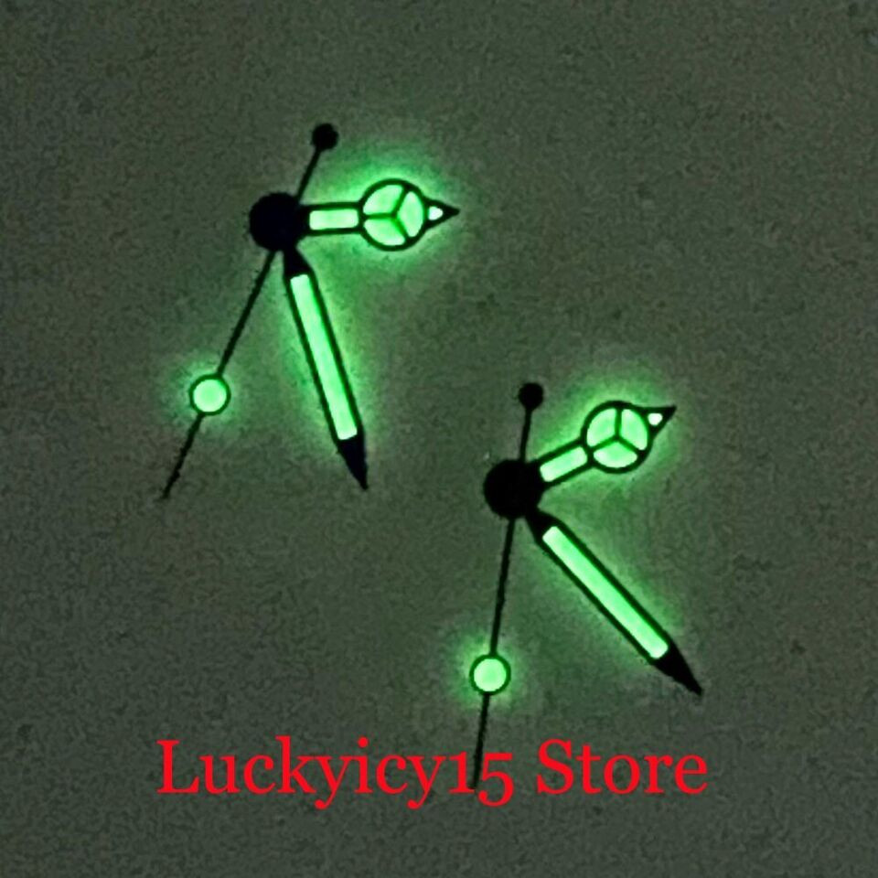 29mm Black Blue Green Luminescent Dial and Hands fit NH35 NH36 Movement