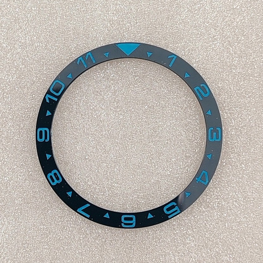 SUB Watch Numbers Circle 38mm&31.5mm Flat Ceramic Bezel Insert Watch Ring Cover