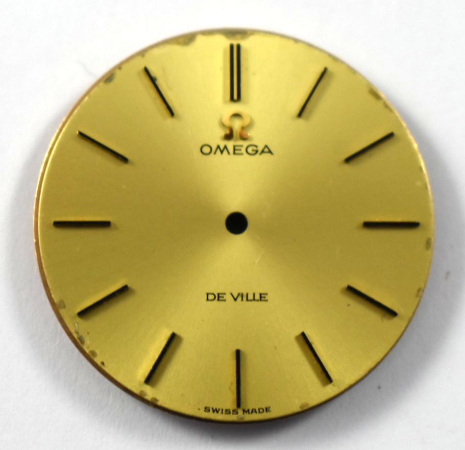 Vintage Omega De Ville 1224 Wrist Watch Gold Tone Dial 27.50mm lot.qb