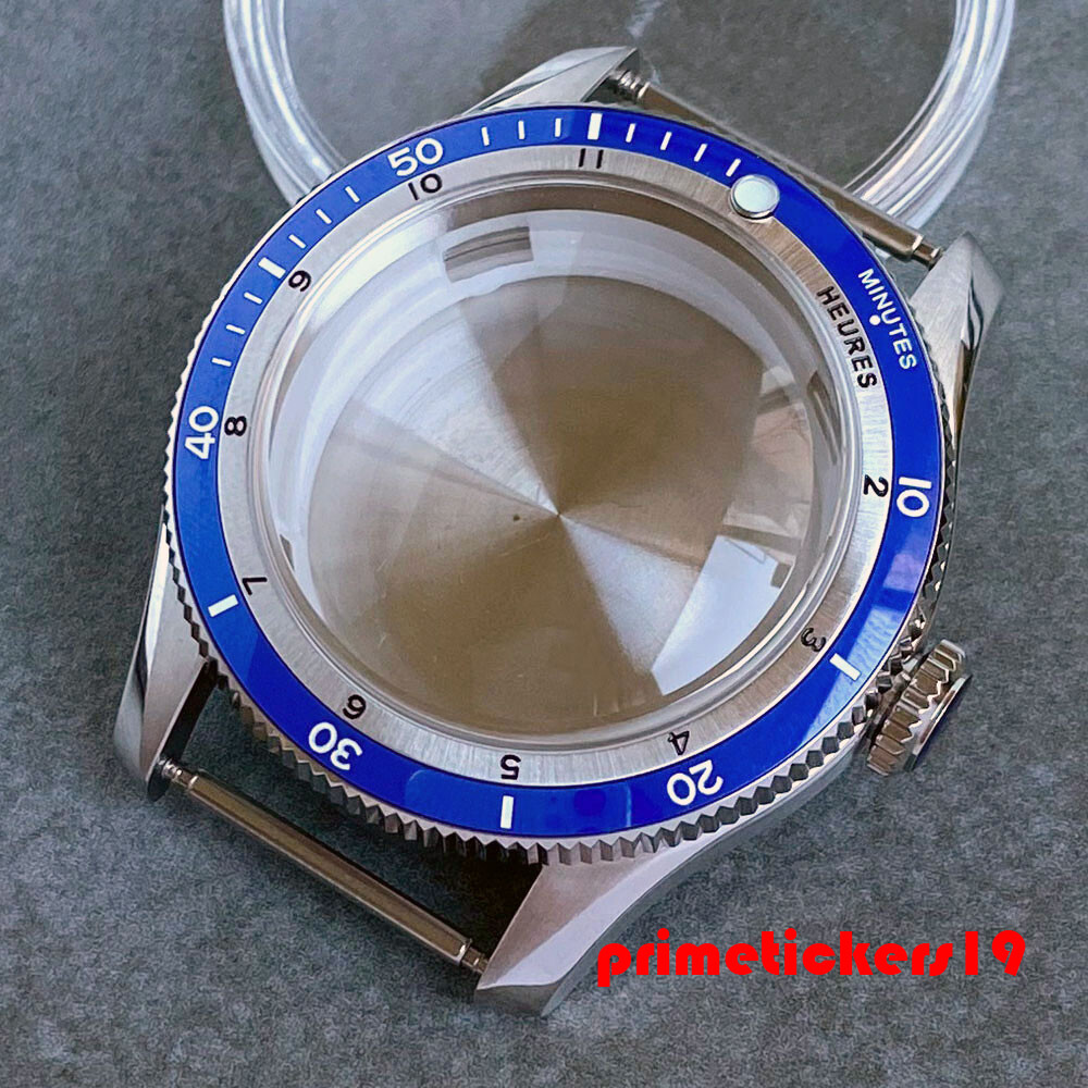 Double Domed Sapphire 40mm Dive Watch Case Bracelet Fit NH34 NH35 ETA2824 PT5000