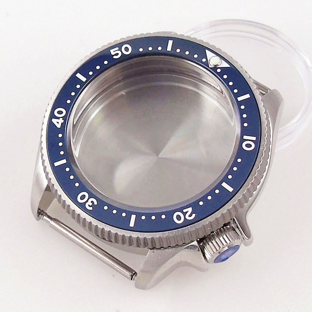 20ATM Men Watch Case Fit NH35A NH36 Sapphire Glass 37mm Ceramic Bezel 120 Clicks