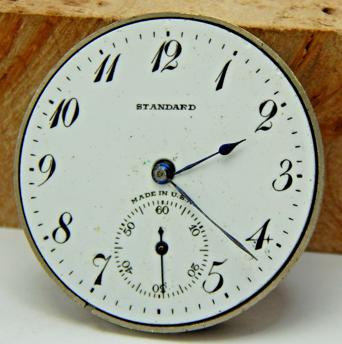 Antique 1919 New York Standard 171 12 s 7 jewel pocket watch movement with dial