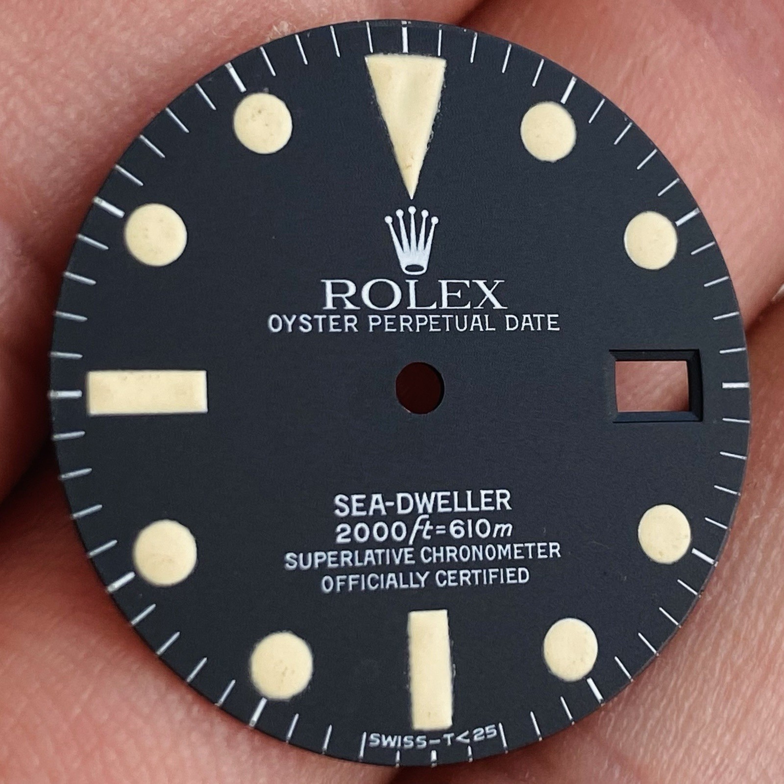 Rolex Service Tritium Dial For Sea-Dweller Model Ref 1665