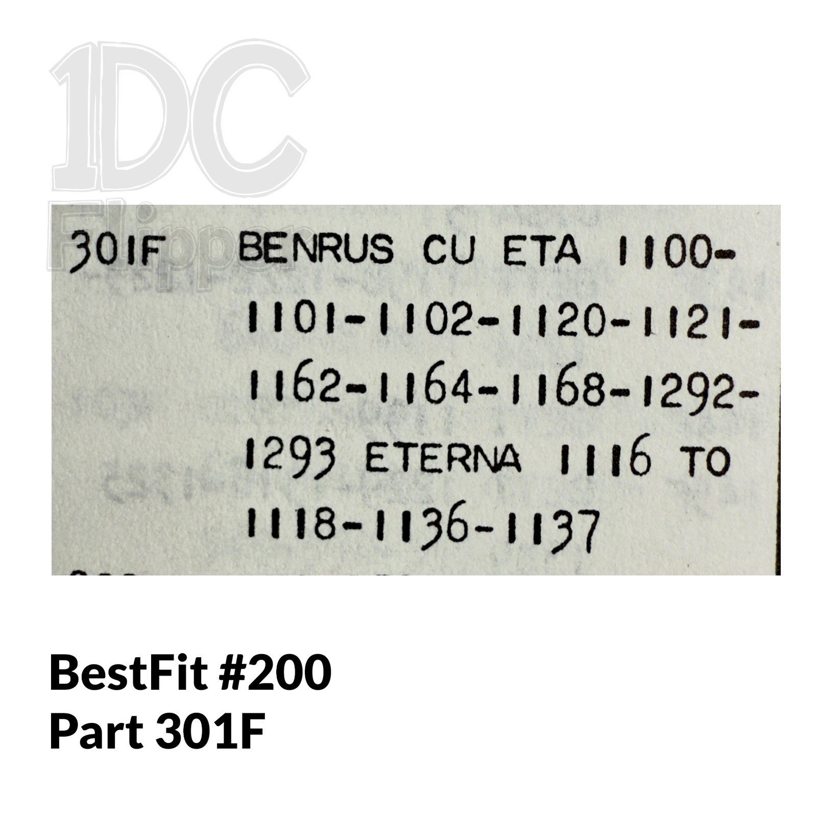 ETA 1100 401/109 WINDING STEM BestFit 200/301F, 0.90, 16.8mm Fits Multiple Read
