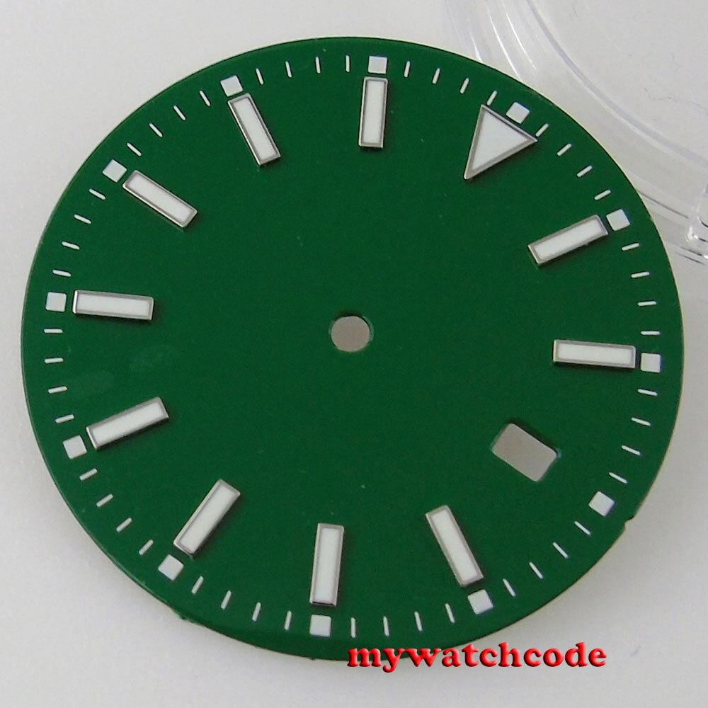 33.5mm blue black white Watch Dial luminous marks for Japan NH35 NH36 movement