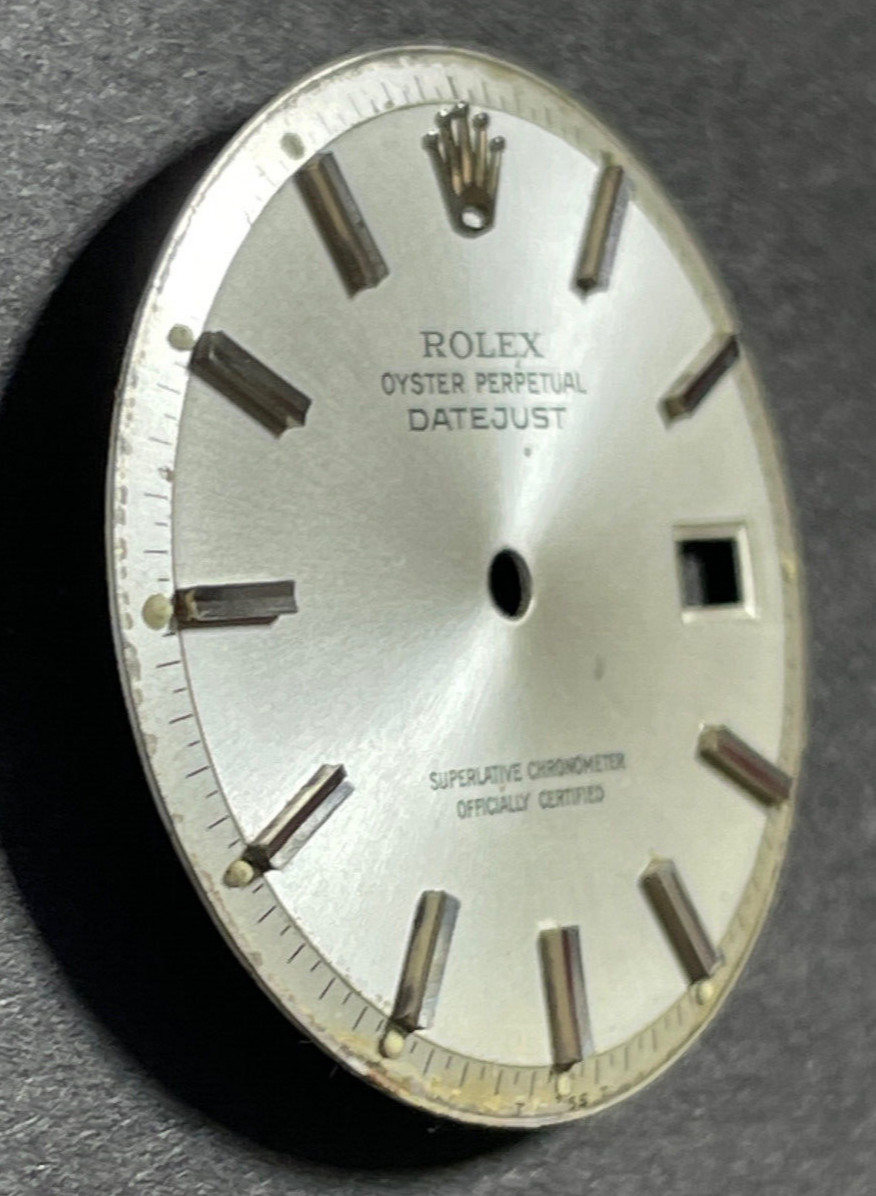 Vintage Rolex Oyster Perpertual Datejust Watch Dial For 36mm Case 1601 1603 1600