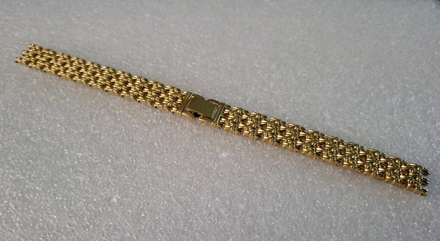 Seiko 48K5-B.I Gold Base Metal 11.5mm Link Bracelet Regular Length. Authentic