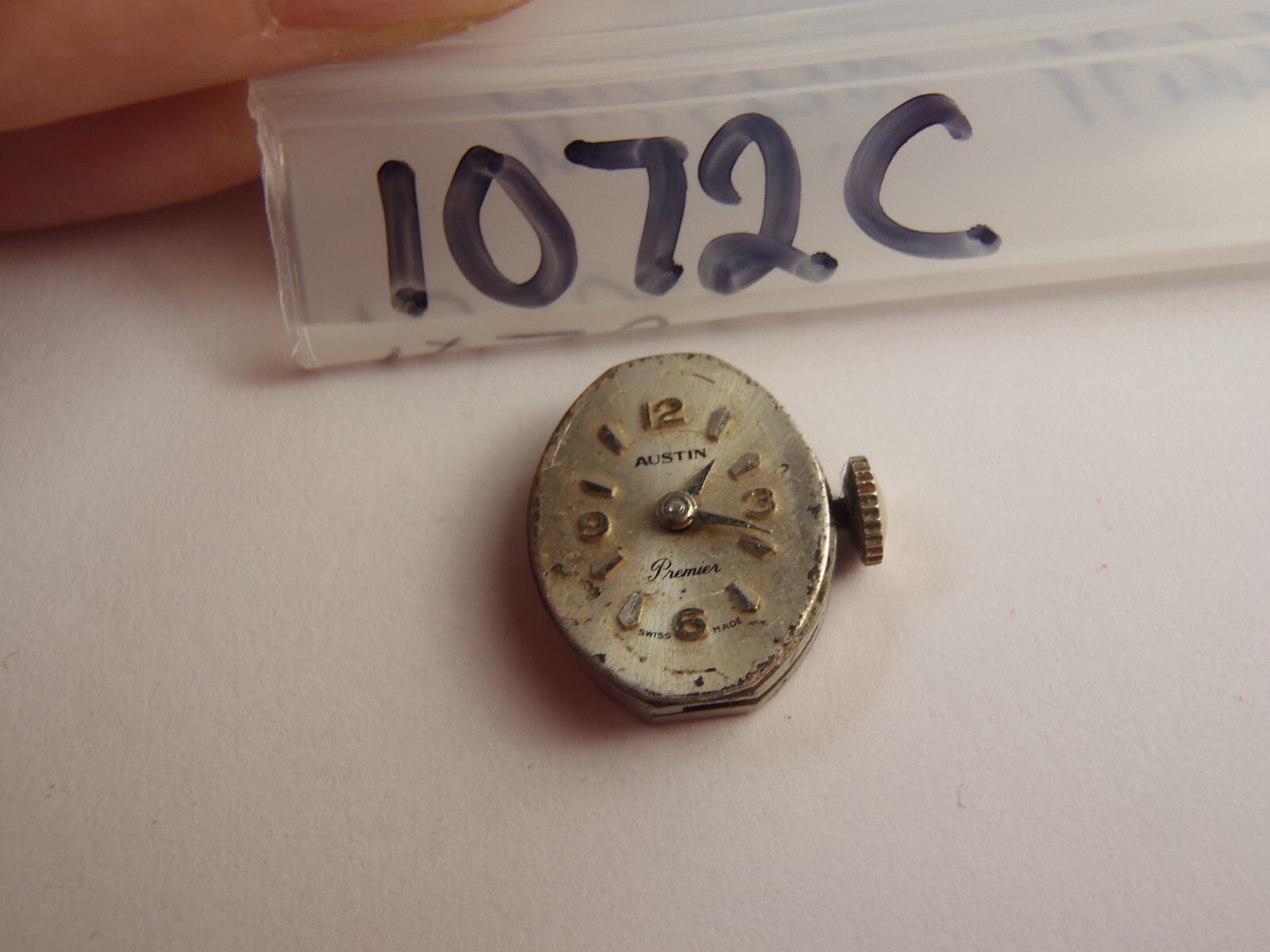 Austin Cal. 1677 Swiss Made 17 Jewels Wristwatch Movement Running