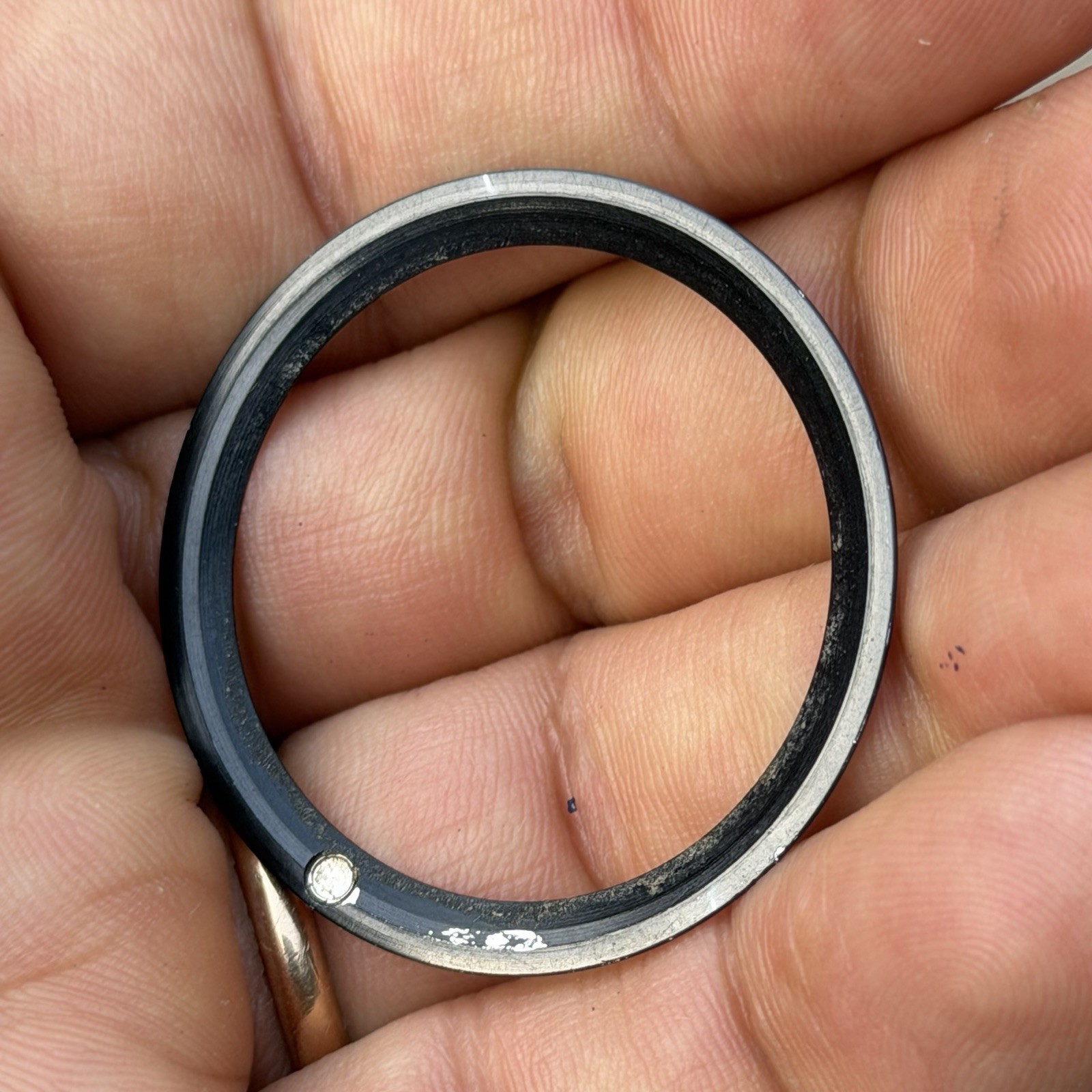 VINTAGE GENUINE ROLEX SUBMARINER 16800 BLACK BEZEL INSERT
