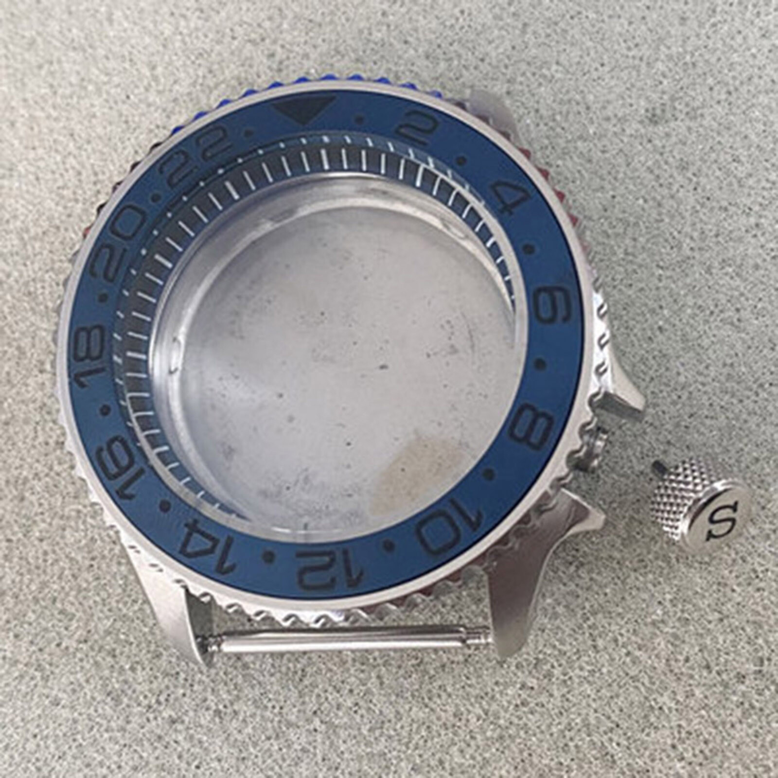 41.5MM Black Inner Shadow Watch Case Mineral Glass for SKX007 NH35/NH36 Movement