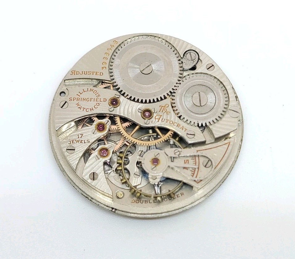1922 Illinois Model 3 Grade 405 17J 12s Pocket Watch Movement For Repair