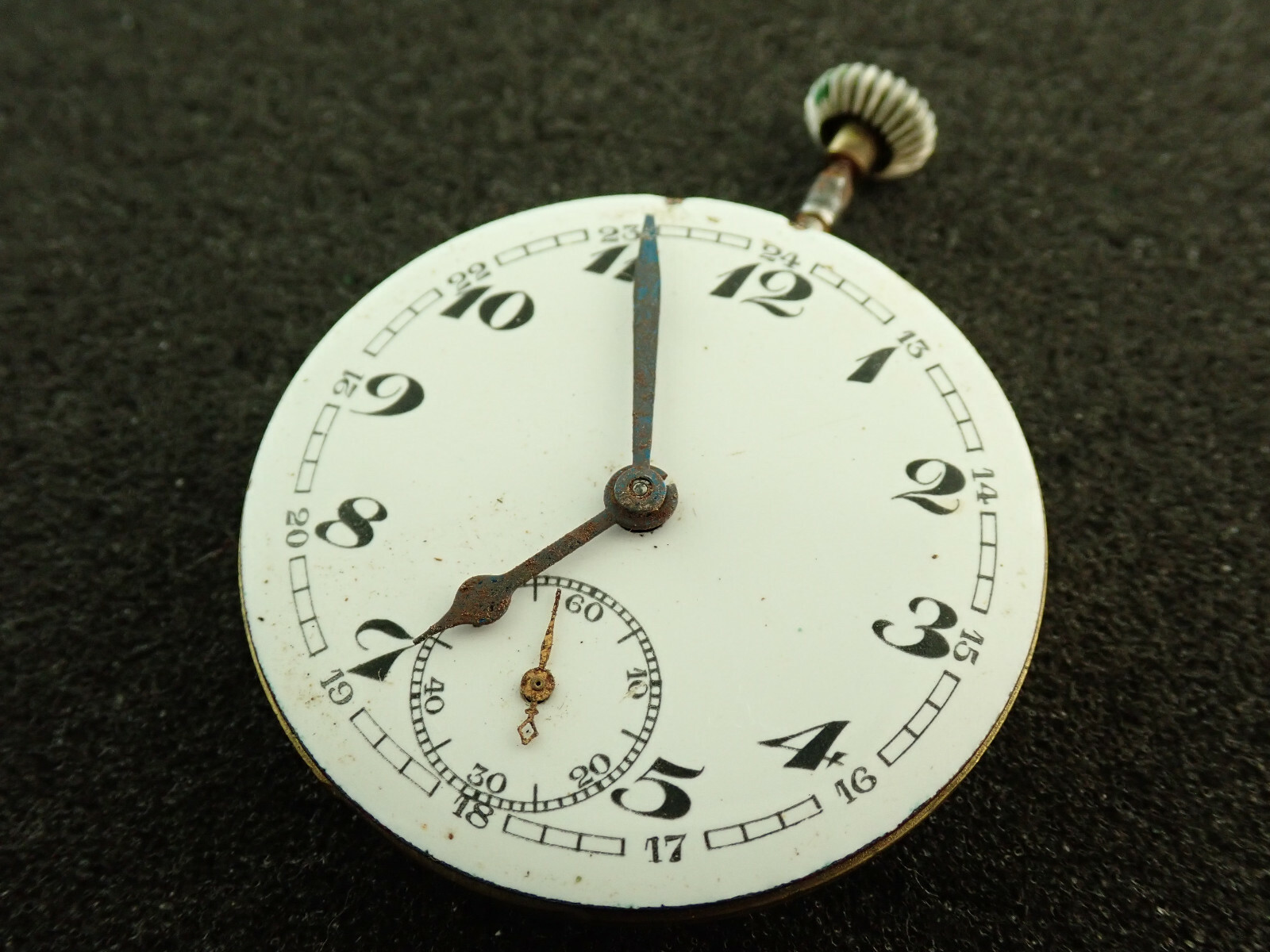VINTAGE 40.5MM ALPINA SWISS PIN SET POCKET WATCH MOVEMENT CAL. 143 – RUNNING