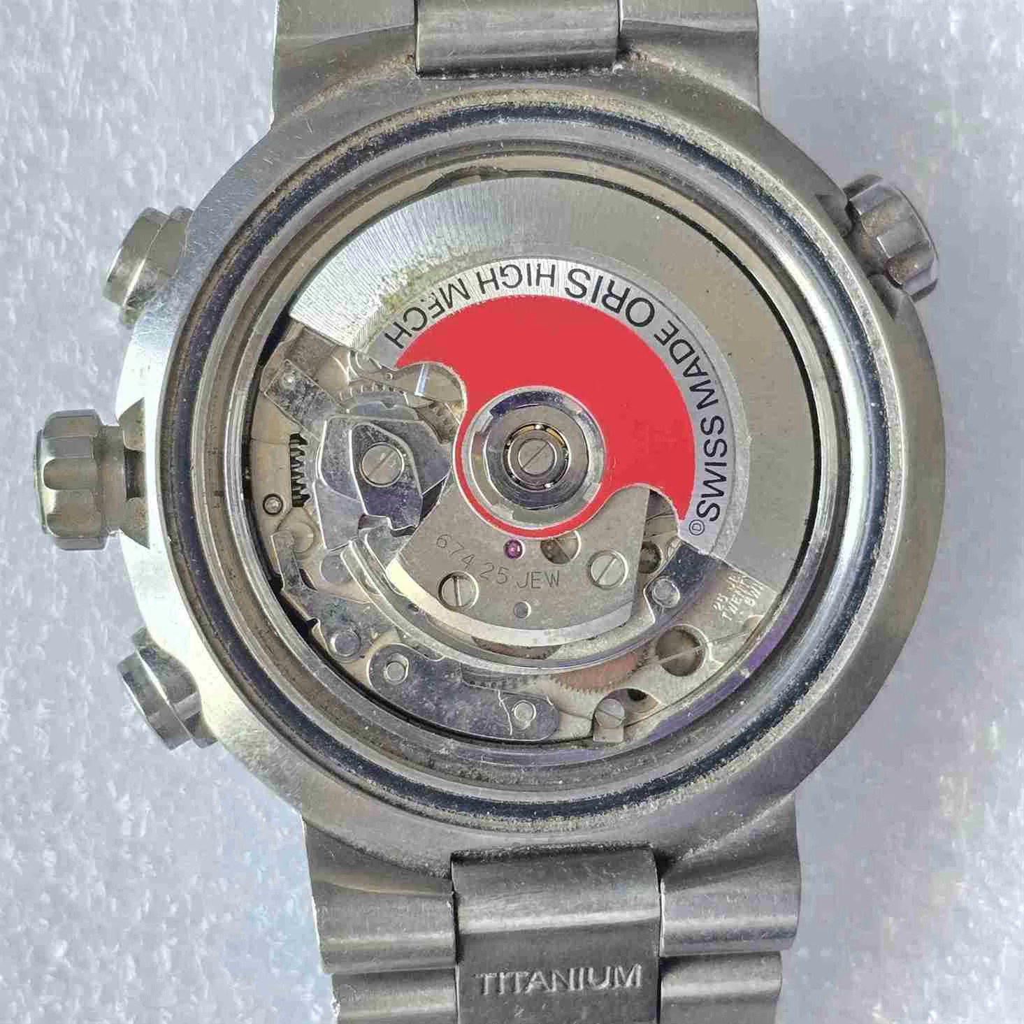 ORIS AQUIS TITAN Chronograph. Ref: 7542. Cal: ETA-7750. For Repairs