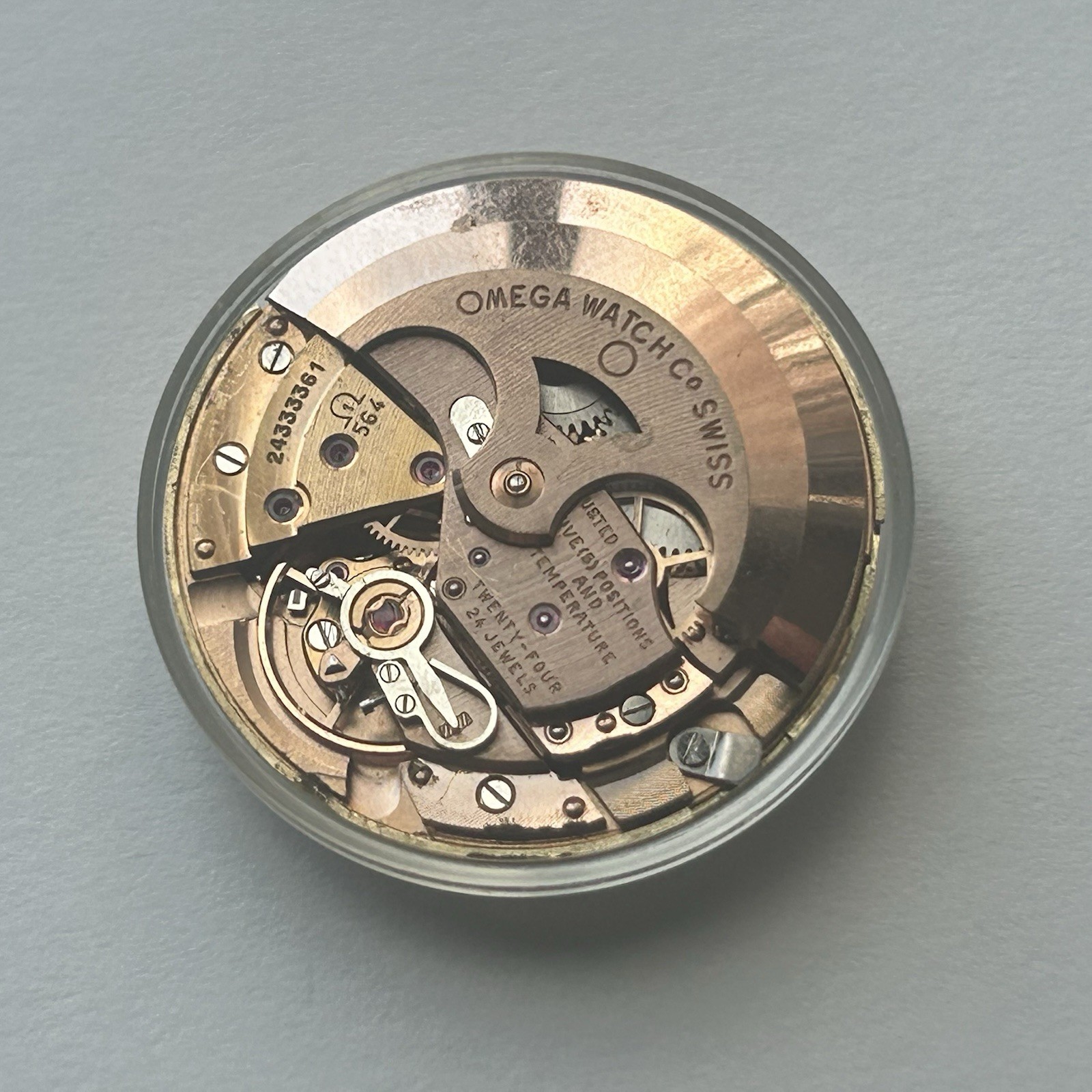 Omega 564 Movement 18K 750 Gold Constellation Pie Pan Dial