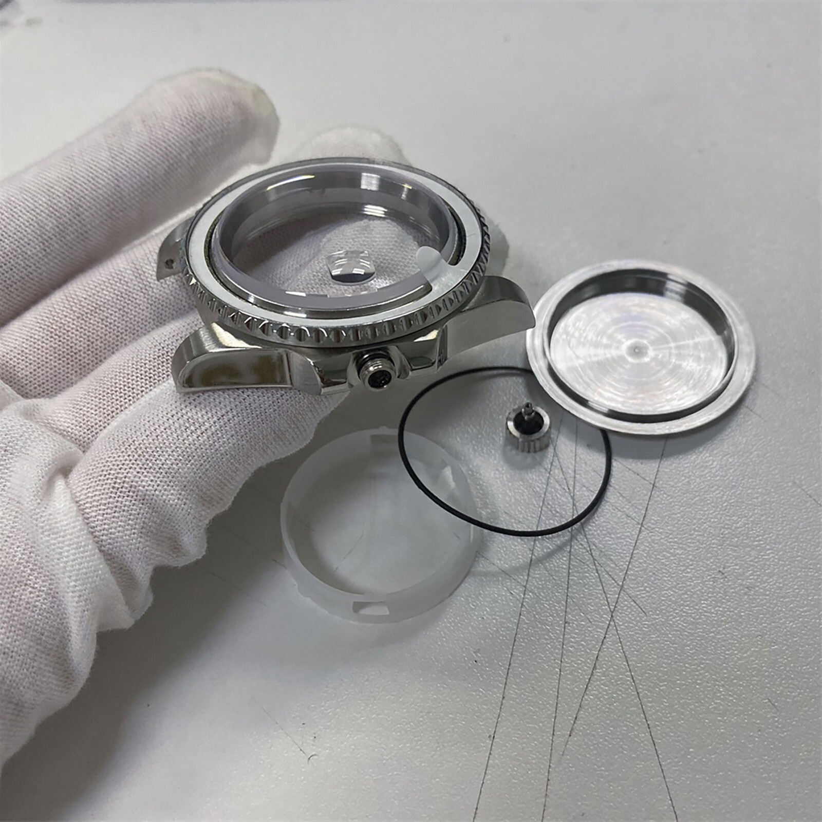 40MM Watch Bezel Case Set For Japan 8215 8200 Mingzhu 2813 3804 Movement Kit
