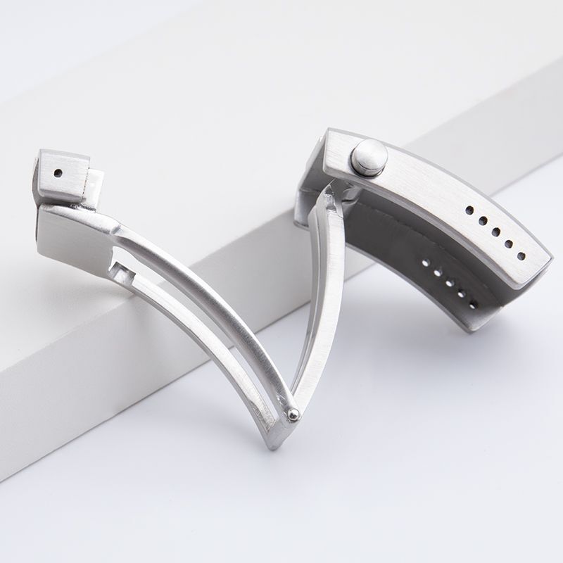 Fit for Breitling Watch Strap 18mm SS Fold Adjustable Deployment Buckle Clasp