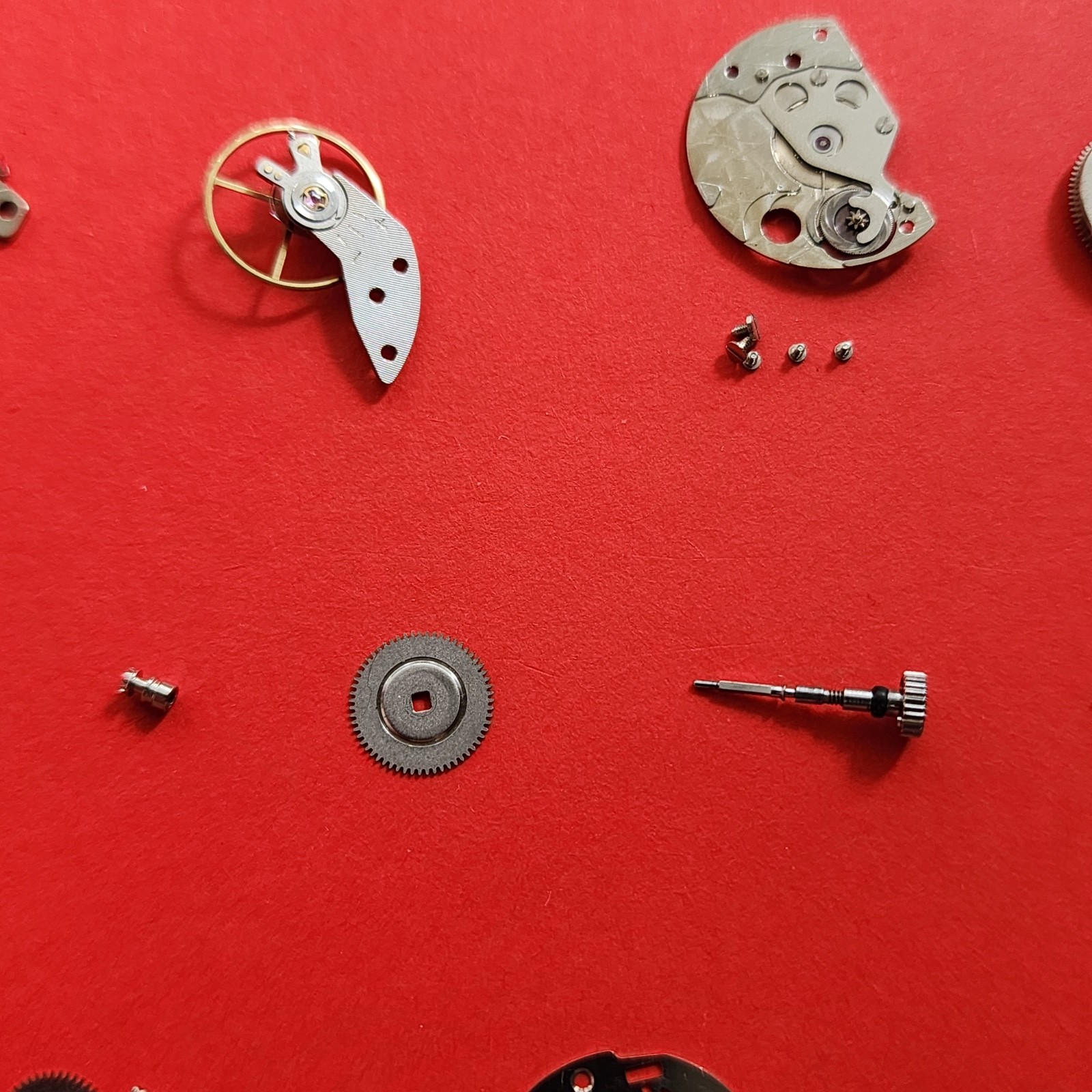 Seiko 6109 Automatic Parts Balance Rotor Crown Hands Blue Dial Watch 6109-8029