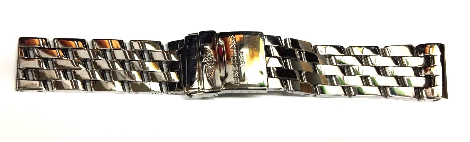 Authentic Breitling Pilot Steel 20MM Bracelet w/ Folding Clasp 307A ***OPEN BOX