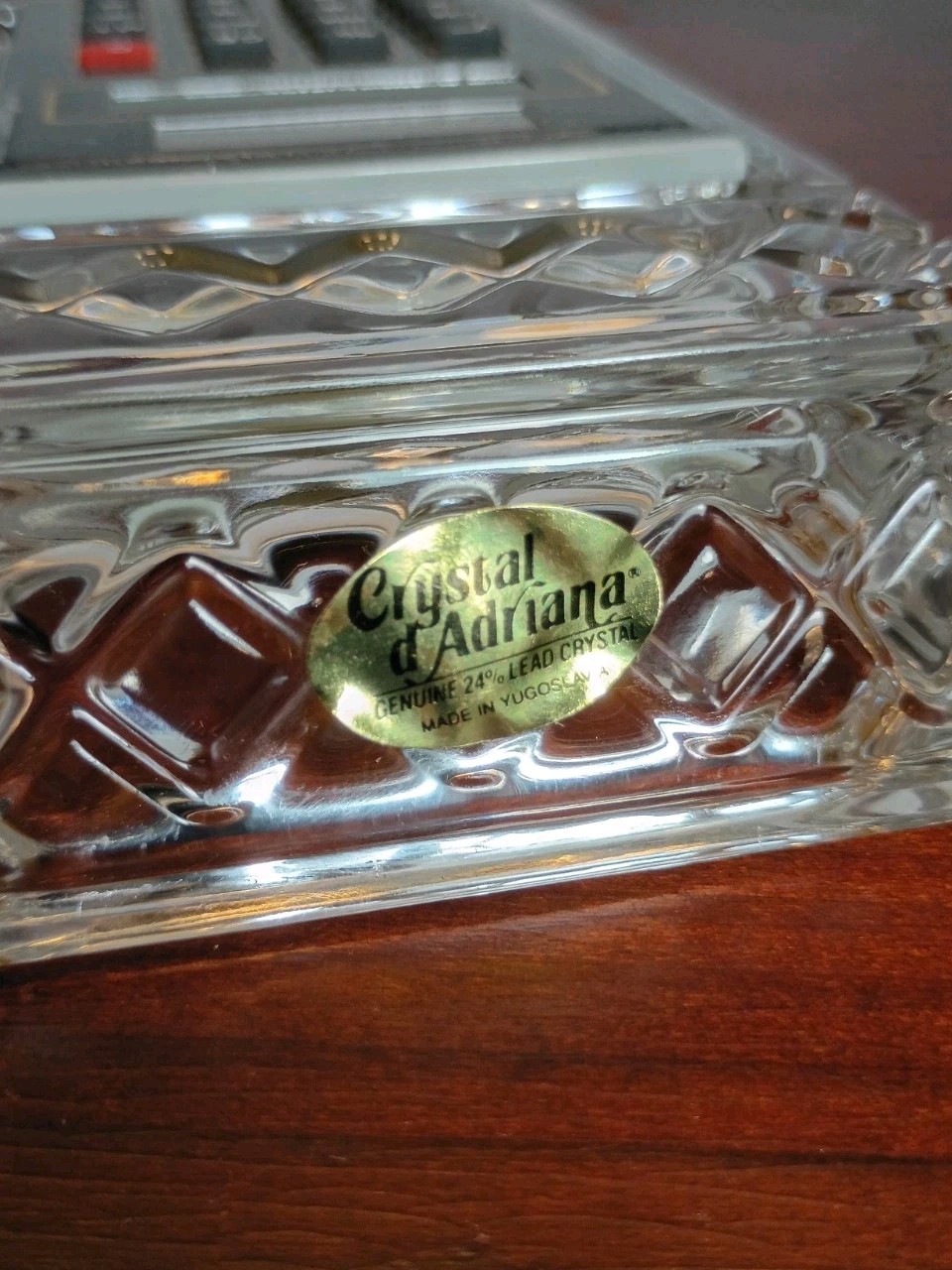 VINTAGE GENUINE 24% LEAD CRYSTAL D’ ADRIANA SOLAR COCULATOR