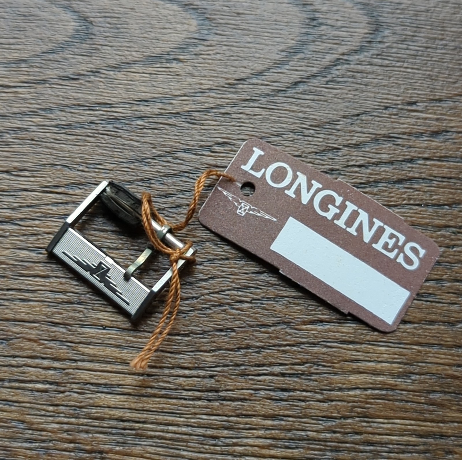 Longines 16mm 1960s NOS Unroc Watch Buckle Steel with Tag (C59)