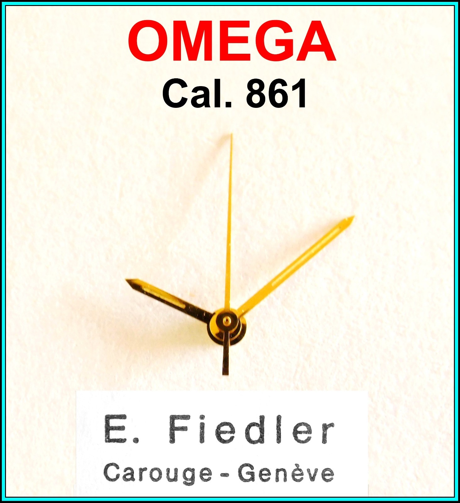 ORIGINAL Vint. OMEGA GOLD HAND SET x 3 Cal. 861 / 321 SPEEDMASTER – N.O.S. 197