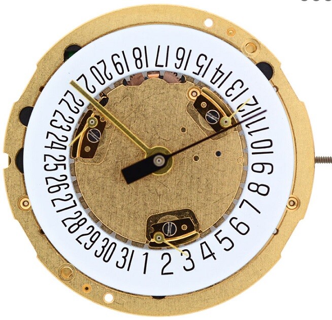 Watch Quartz Movement ETA 251.272/274 Chronograph Date at 6 Position