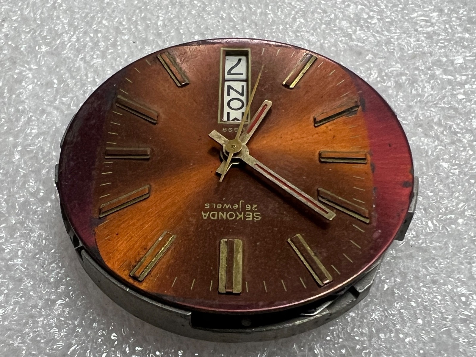 Vintage Watch movement ( mechanism) Slava Sekonda Fridge Soviet USSR. FOR PARTS