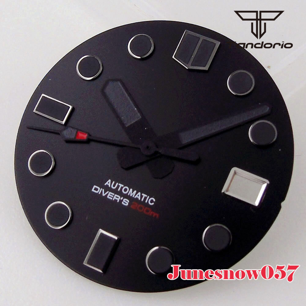 Accessories Parts 29mm Sterile White/Black Men Watch Dial Fit NH35A NH36A SKX007