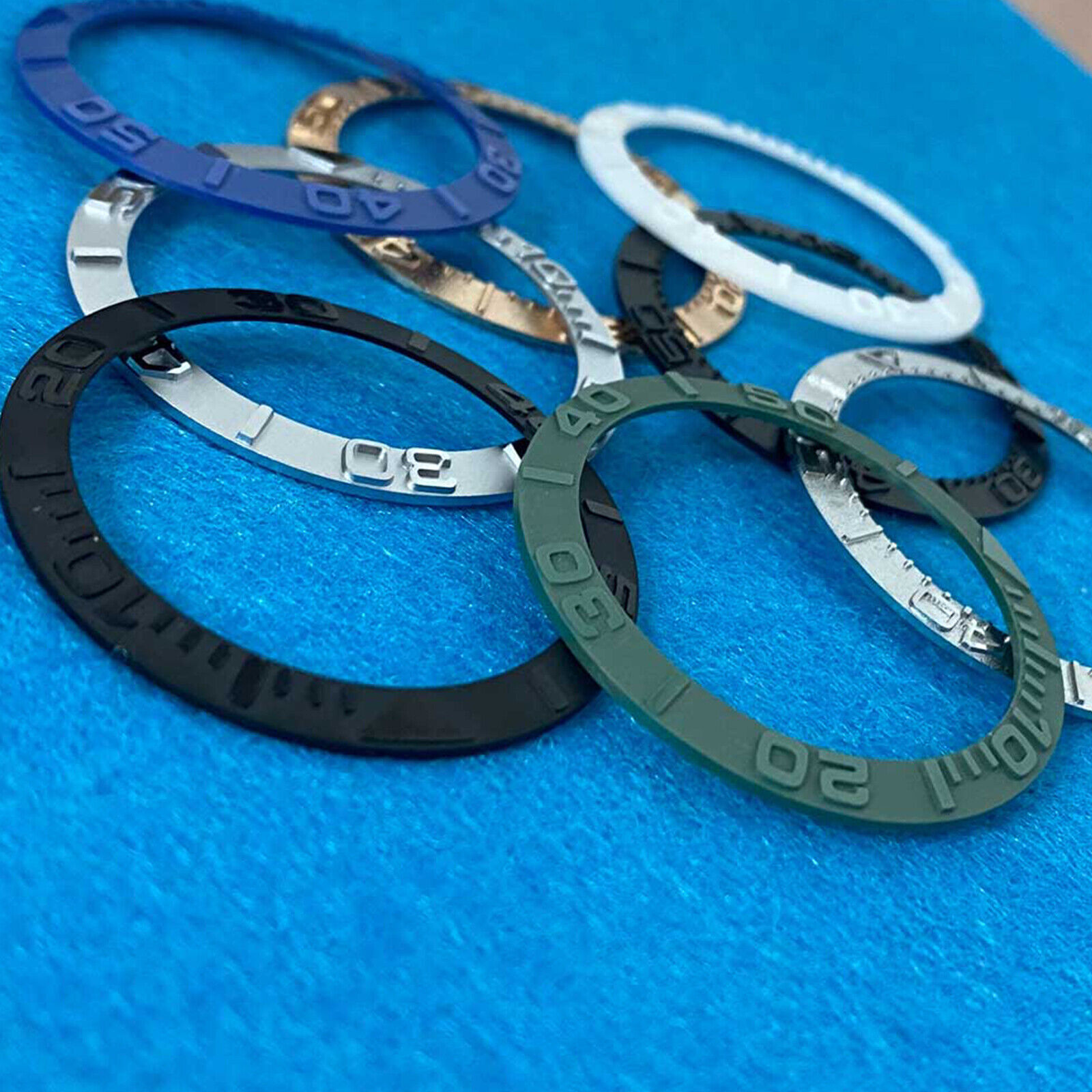 38MM Ceramic Bezel Convex Watch Ring Insert for 40MM Watch Case Modification