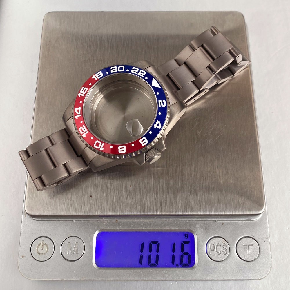 Solid Titanium 200M Dive Case Bracelet 40mm Fit NH35 NH34 GMT ETA 2824 PT5000