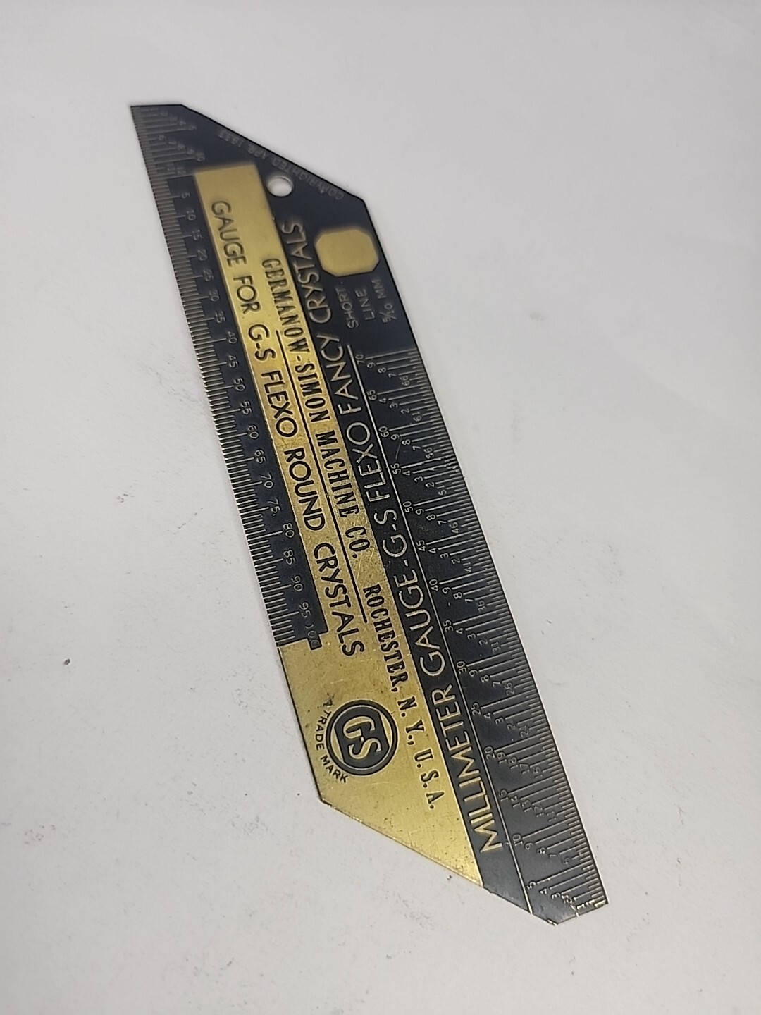 VTG GERMANOW-SIMON WATCH MAKERS GAUGE FOR G-S FLEXO ROUND CRYSTALS
