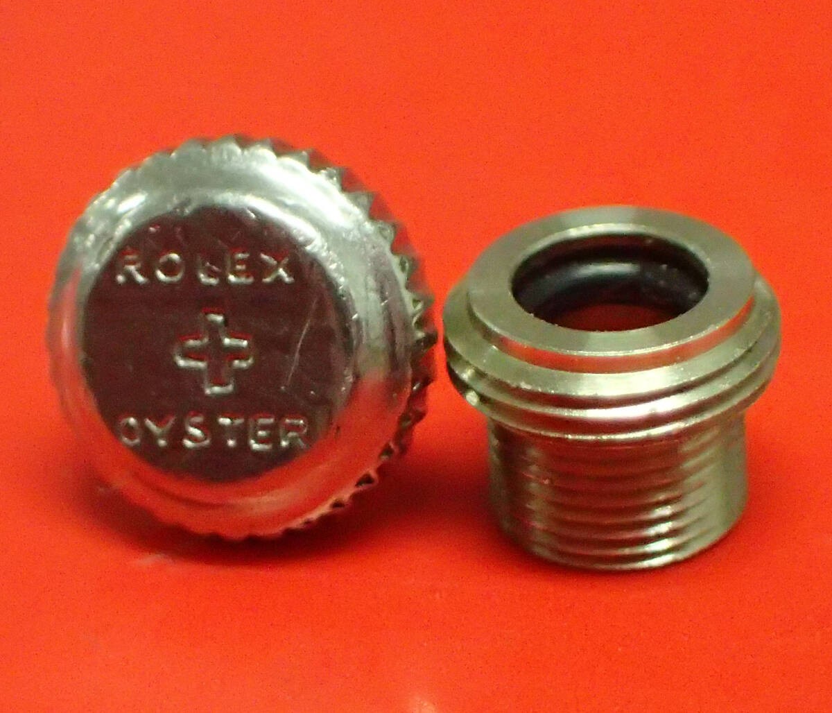 Genuine ROLEX +Oyster Crown & Tube Set 5.4mm Bubbleback Oyster Royal #418