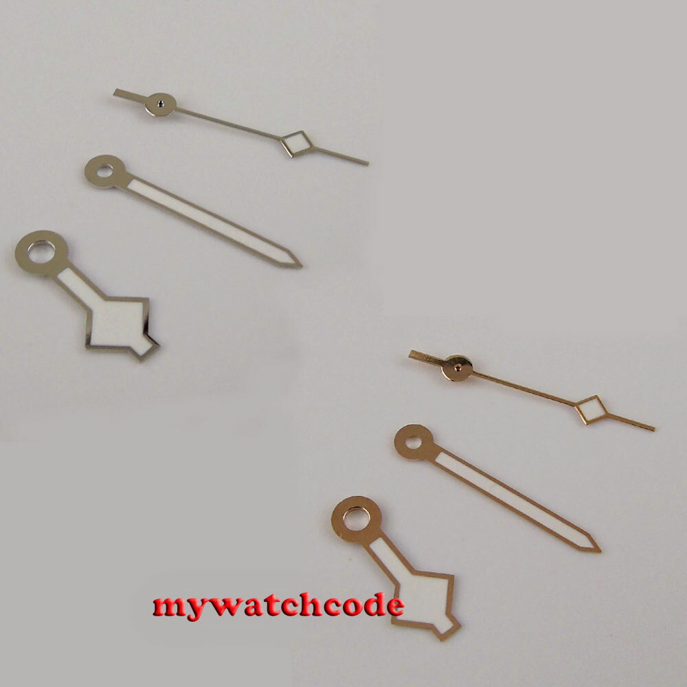 SNOW FLAKE silver goldan edge watch hand fit ETA 2824 2836 8215 NH35A NH36A