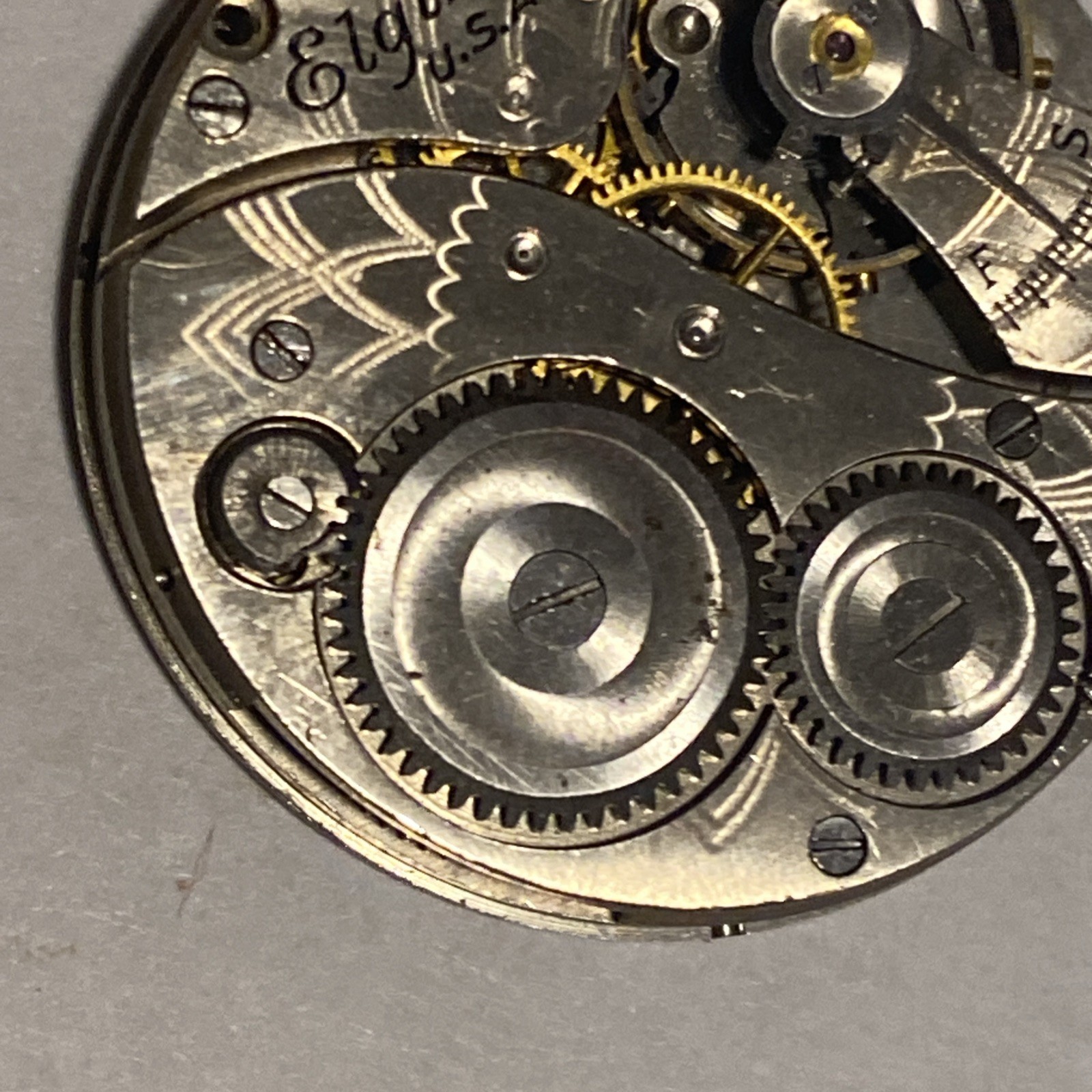 Elgin Pocket Movement 7 Jewel Parts/Repair 6/0 Size Grade 431 Mod. 2 Open Face