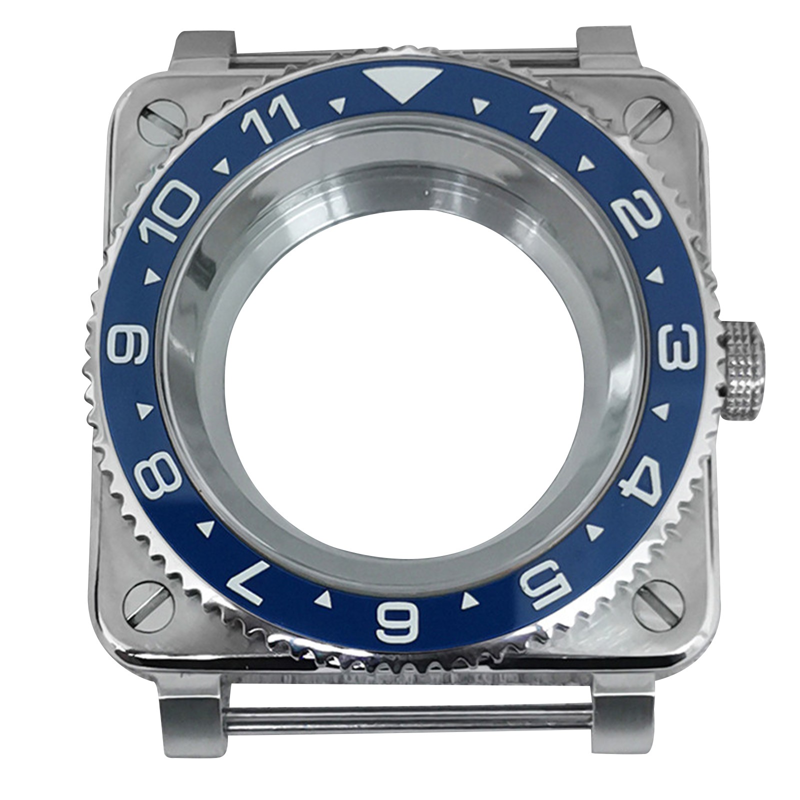 42mm Stainless Steel Sapphire Glass Watch Case For NH35/NH36/4R/7S Movement ww