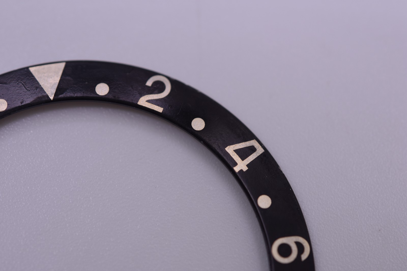 Vintage Rolex GMT Master Black Bezel Insert Faded “All Black” 16750 1675