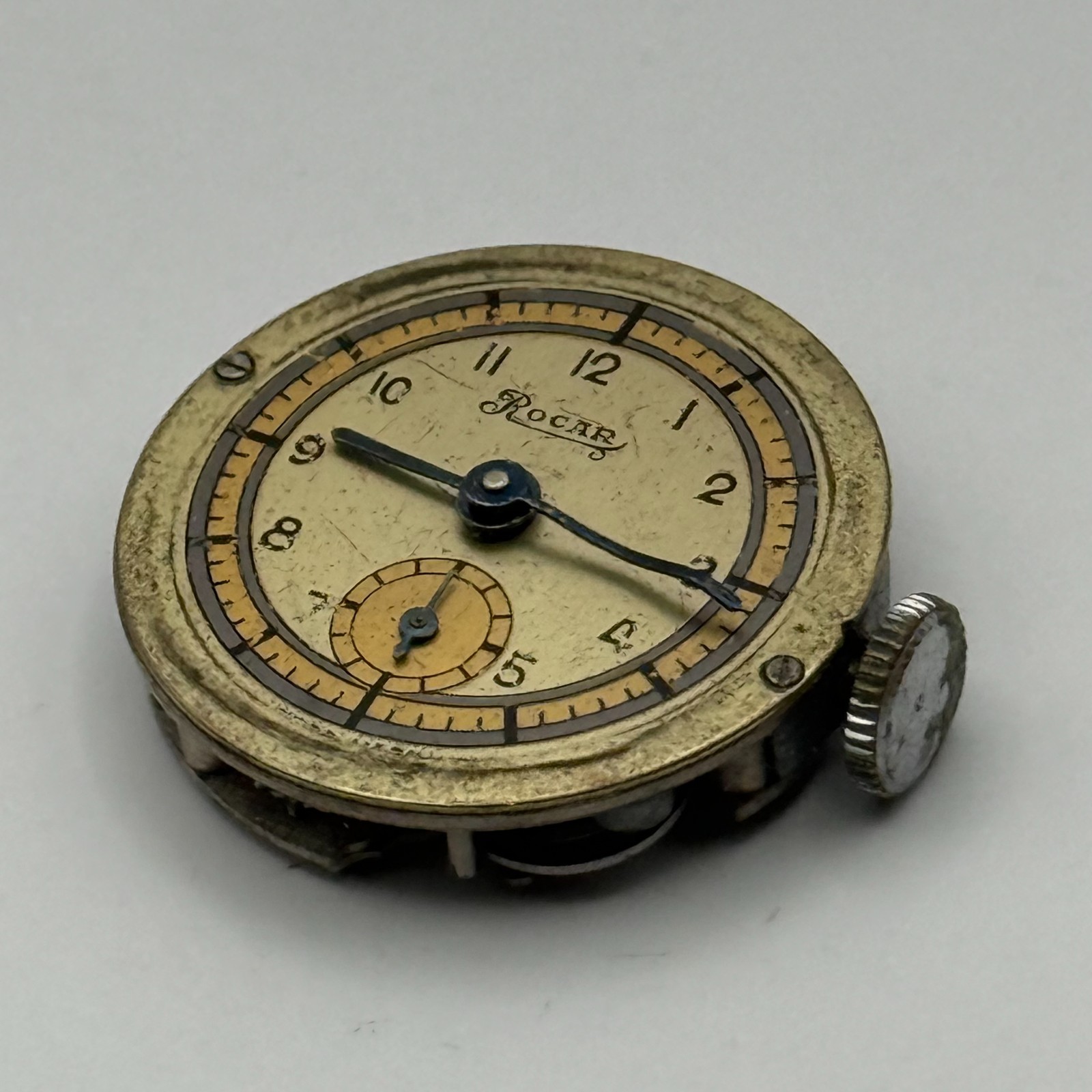 Ebosa 119 Watch Movement Rocar Sub Seconds Manual Wind Vintage Parts 23.7mm