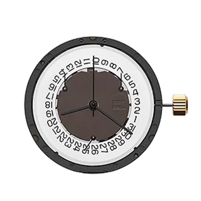 ETA G10.712 CB Swiss Made Movement-White Date Disk at 4-Chronograph.
