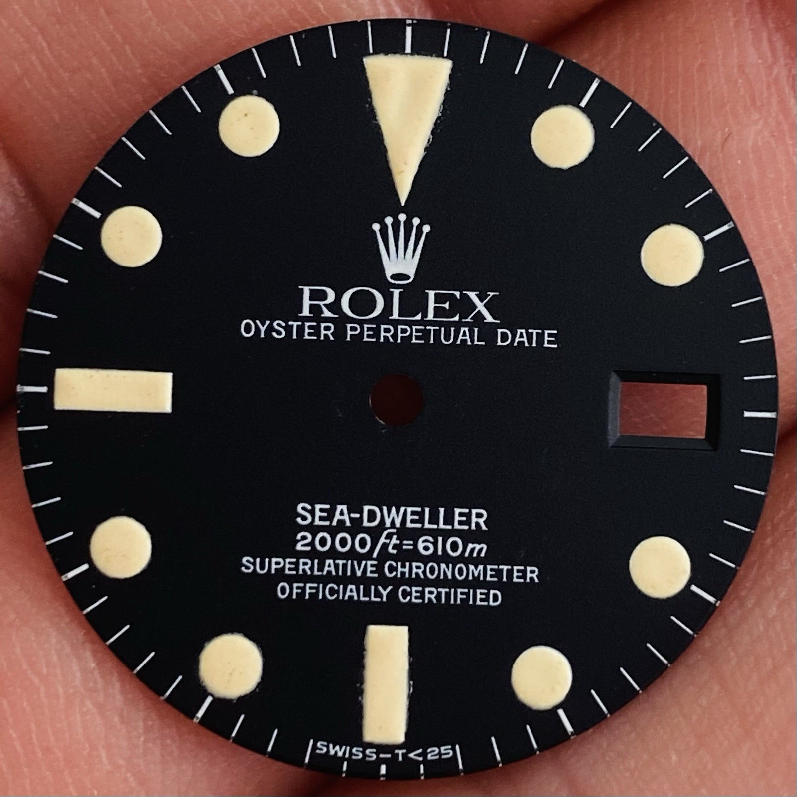 Rolex Service Tritium Dial For Sea-Dweller Model Ref 1665