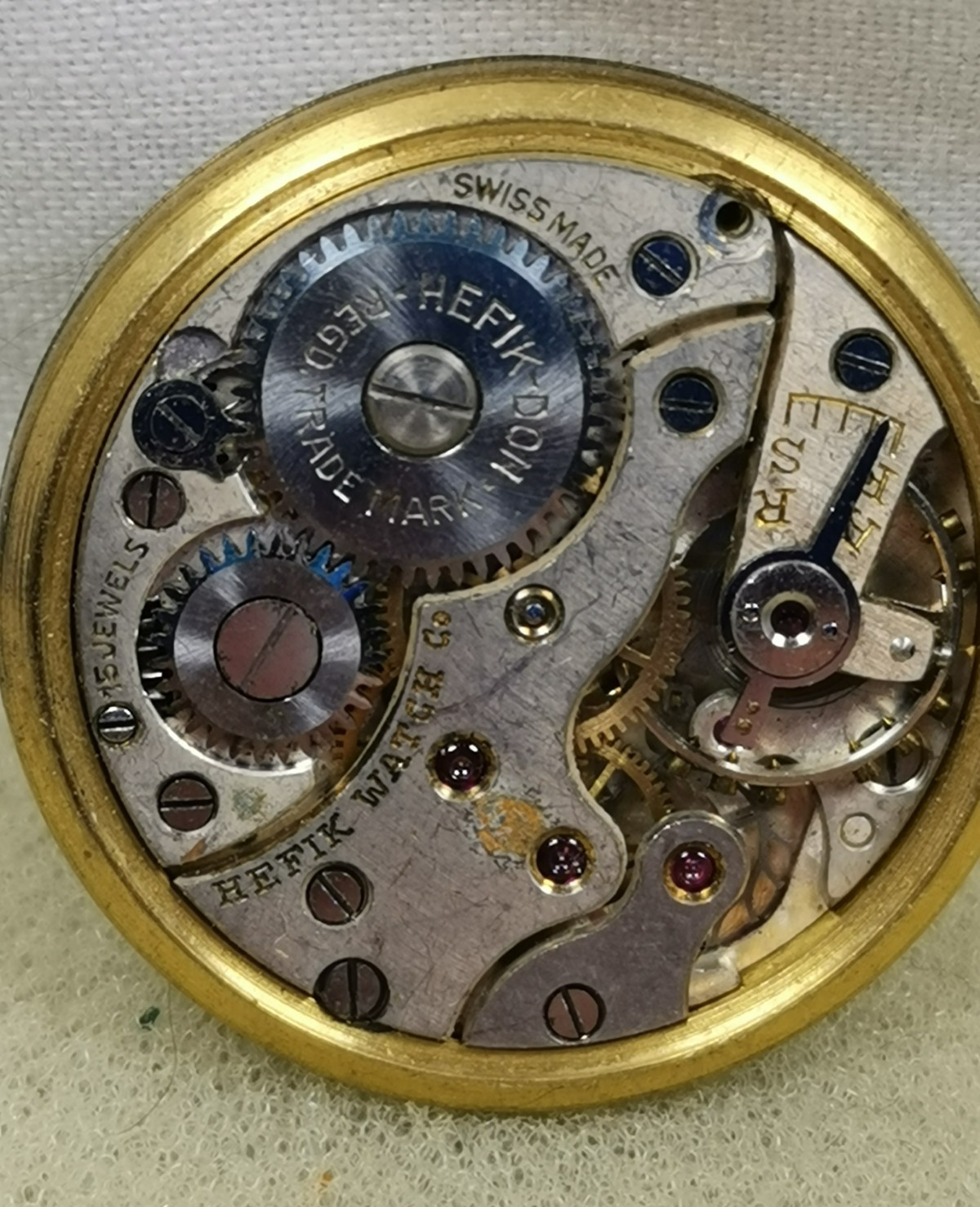 Milus by Hefik 15j Cal. 180??? Swiss Wristwatch Movement Parts/ Repair!