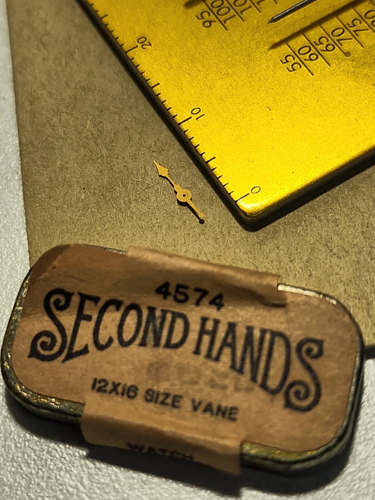 Original Elgin Factory NOS 12s Gold Vane 4547 Small Second Hand