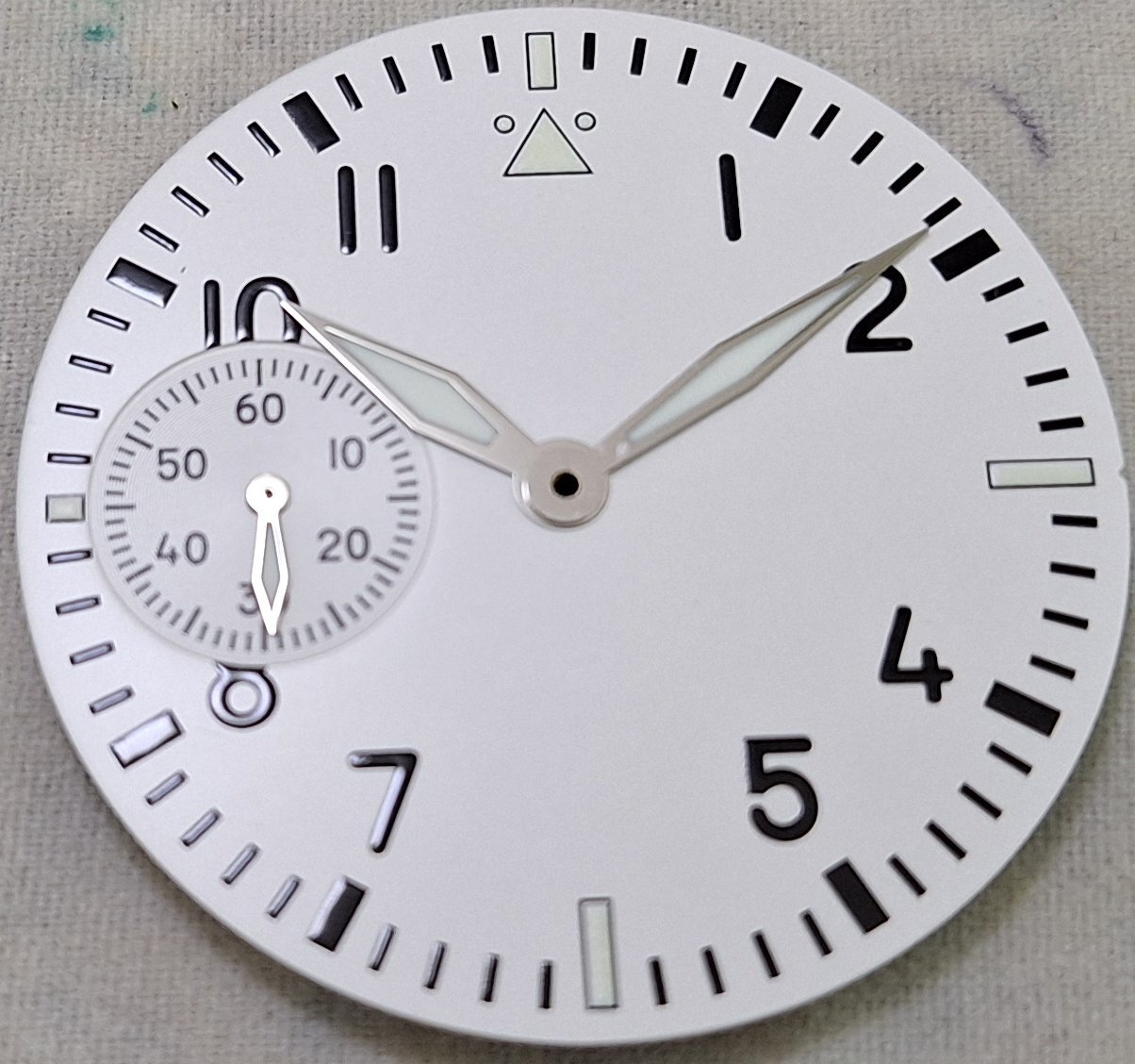 Flieger Style 37mm Watch Dial And Hands For Hamilton 917 921 Movement 4 Colors