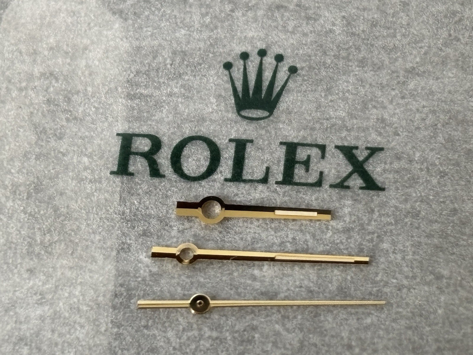 Rolex Genuine Set Of Gold Hands For Cal: 3135,3035 Model 16233 Excellent Conditi